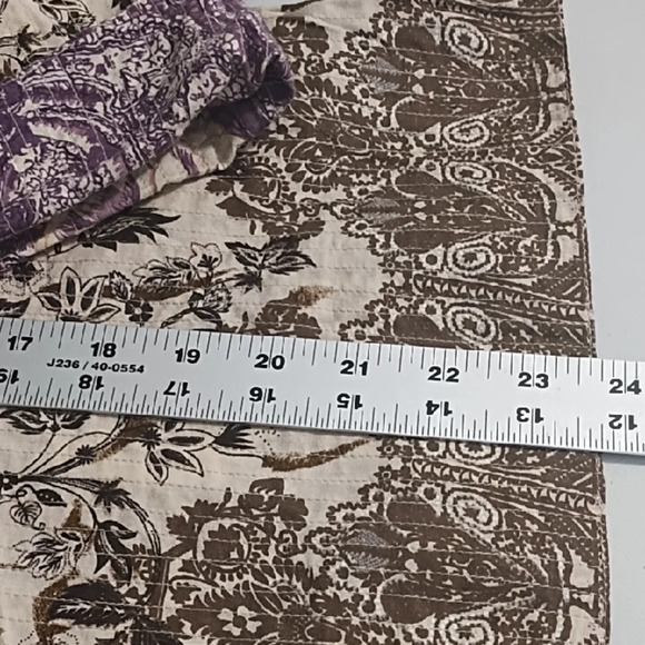 Lightweight Cotton Vintage Button-up Reversible Shirt Festival Shacket Jacket - Picture 7 of 12